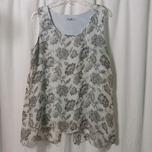 3 X$20. Elena Baldi Silk Tank Top Size L